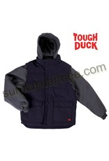 TOUGH-DUCK Work Coat Tough Duck Lined Removable Sleeve Jacket