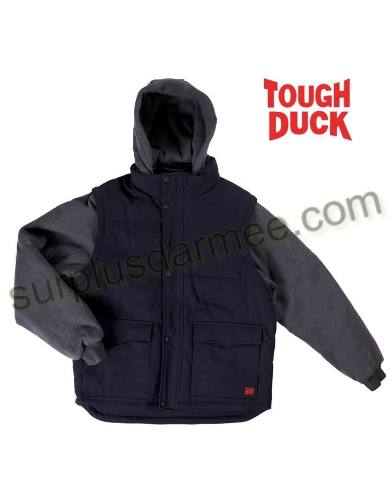 TOUGH-DUCK Work Coat Tough Duck Lined Removable Sleeve Jacket