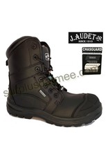 J.AUDET.JR J. Audet Black TRS Waterproof Work Boot