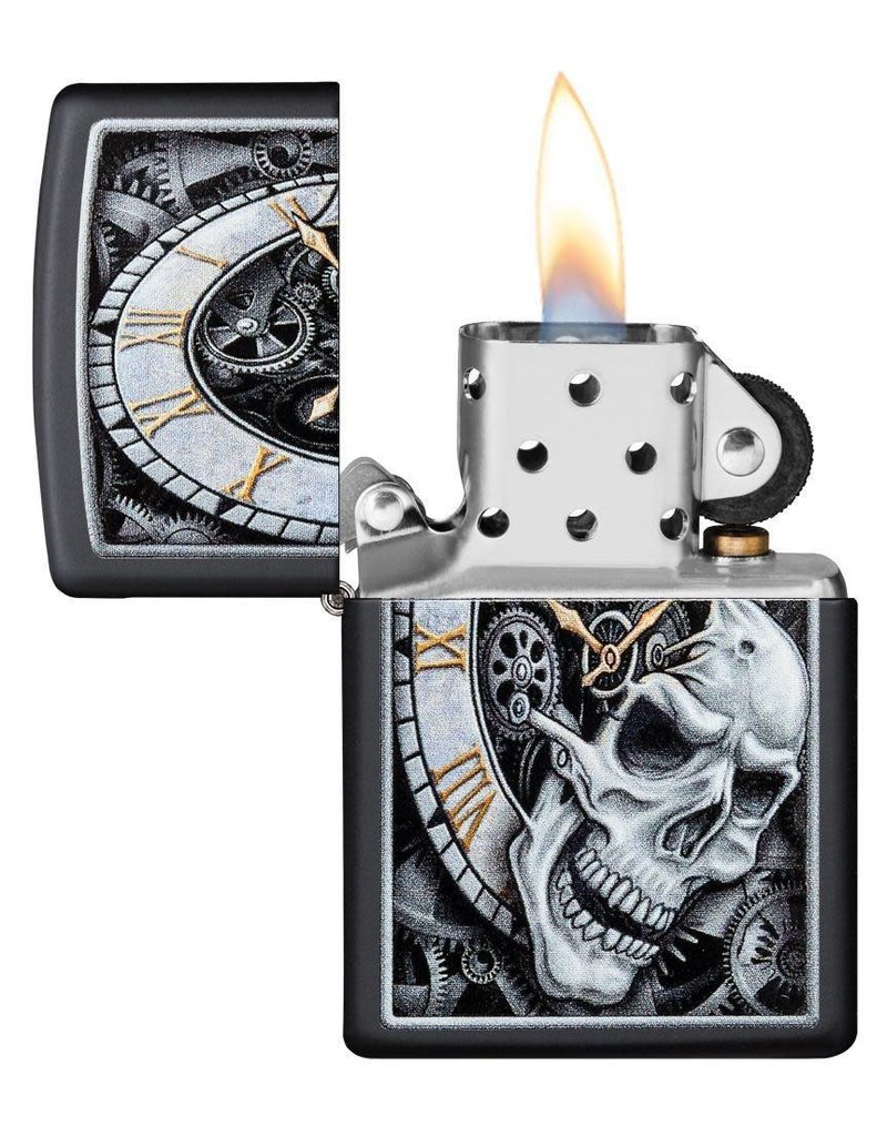 ZIPPO Zippo Design Clock Tete de Mort 29854
