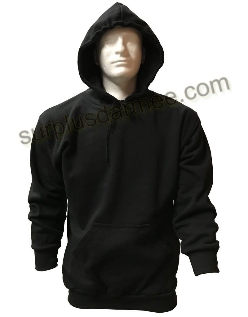 COTTON HOODIE SWEATSHIRT - Black