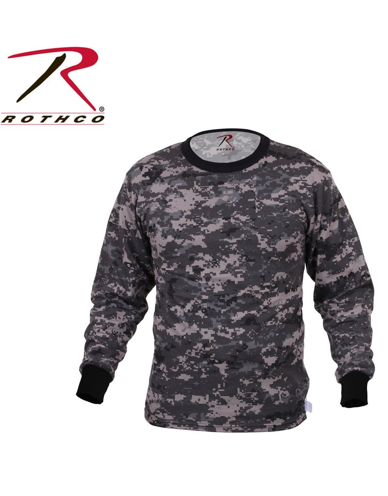 ROTHCO Rothco Long Sleeve Digital Camo T-Shirt Subdued