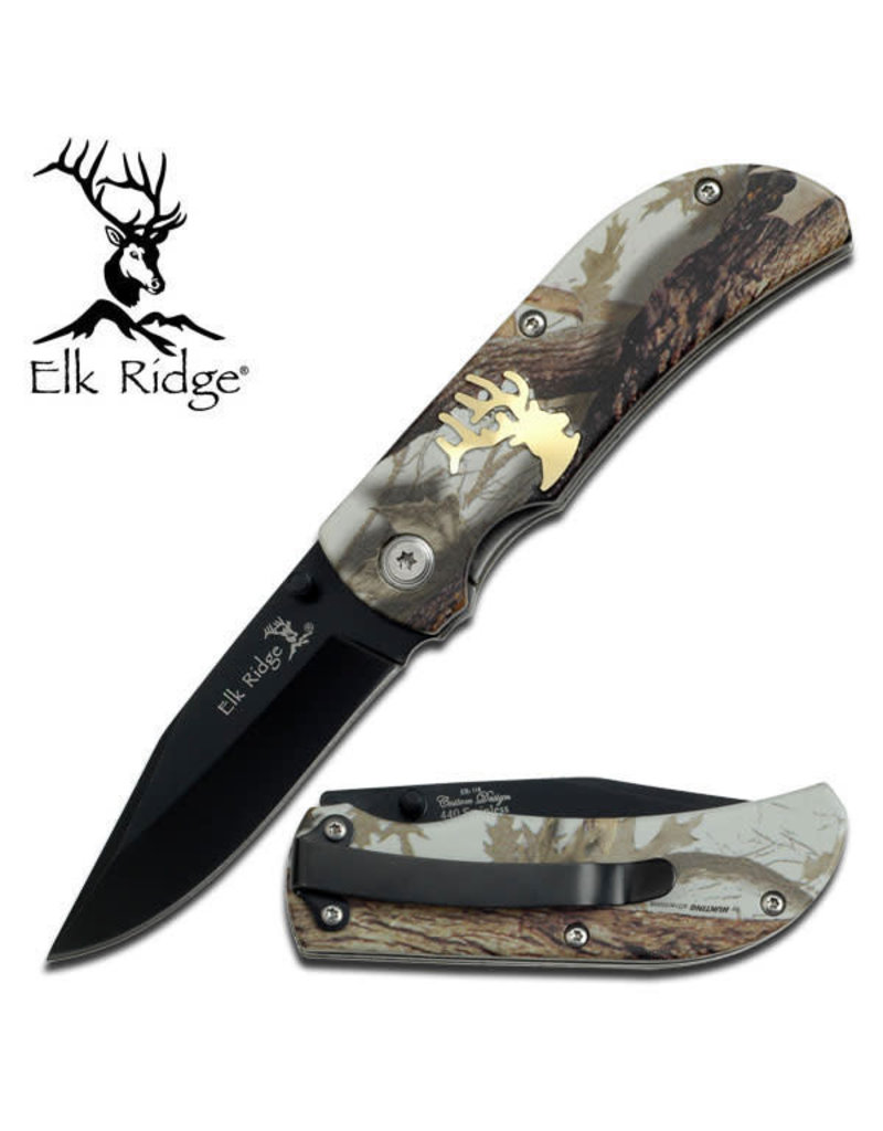 ELK RIDGE Elk Ridge Hunting Camo Folding Knife