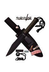 SURVIVOR Survival knife Compass-Fishing Line-Matches-Survivor HK-695B