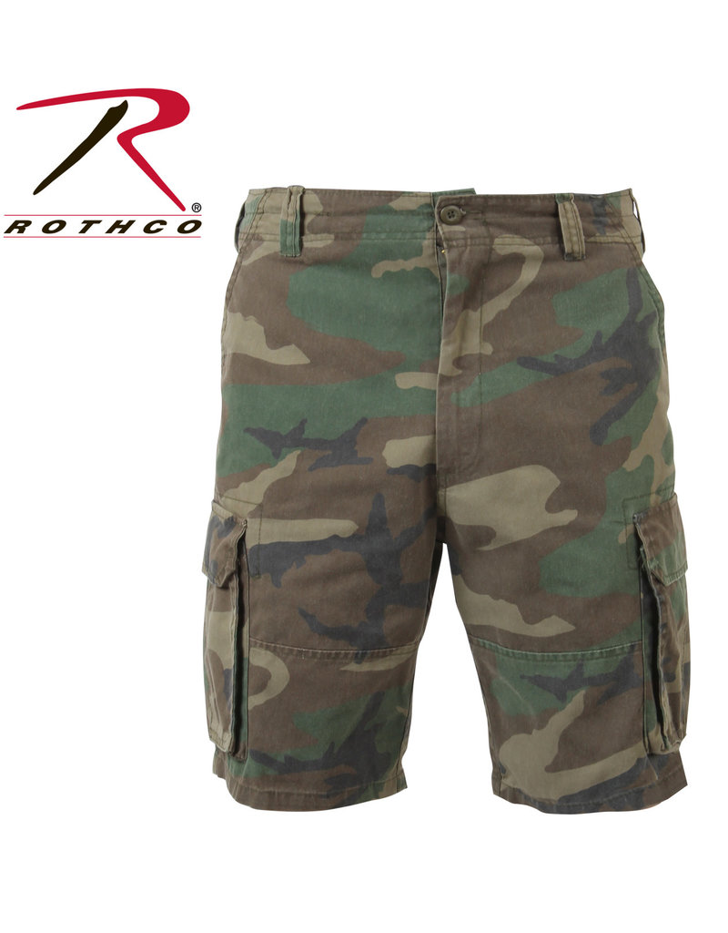 ROTHCO Bermuda Cargo Vintage Camo Woodland Rothco