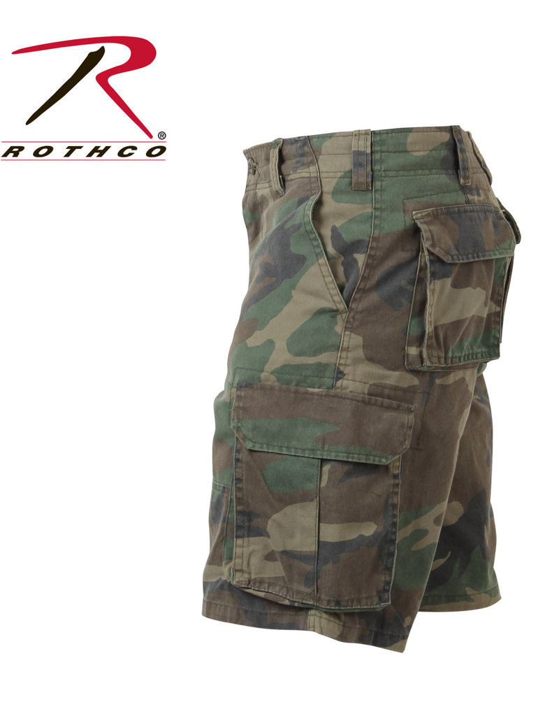 ROTHCO Bermuda Cargo Vintage Camo Woodland Rothco