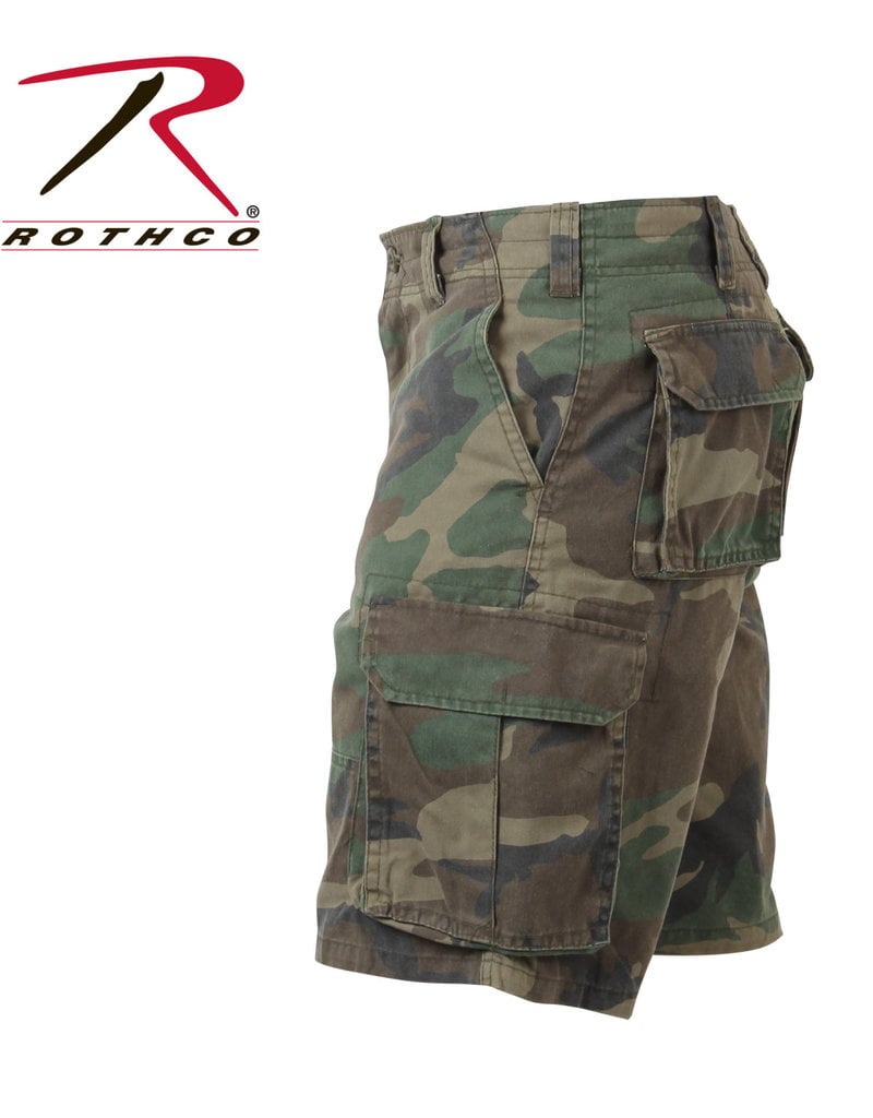 ROTHCO Shorts Cargo Vintage Camo Woodland Rothco