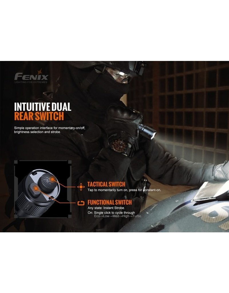 FENIX Tactical flashlight 3000 Lumens rechargeable Tactical Fenix TK20R-V2.0