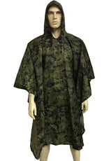 MILCOT MILITARY Military Style Camouflage Poncho Digi-Green MILCOT