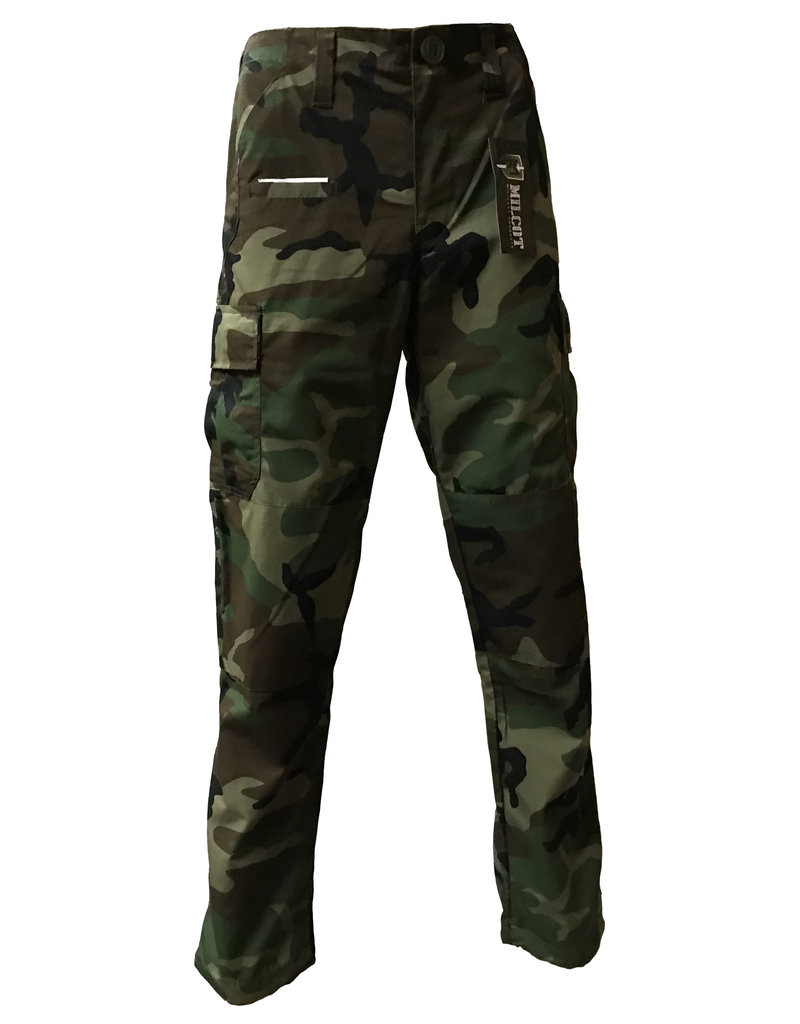 MILCOT MILITARY Pantalon Style Militaire Tactical Camo Woodland Milcot