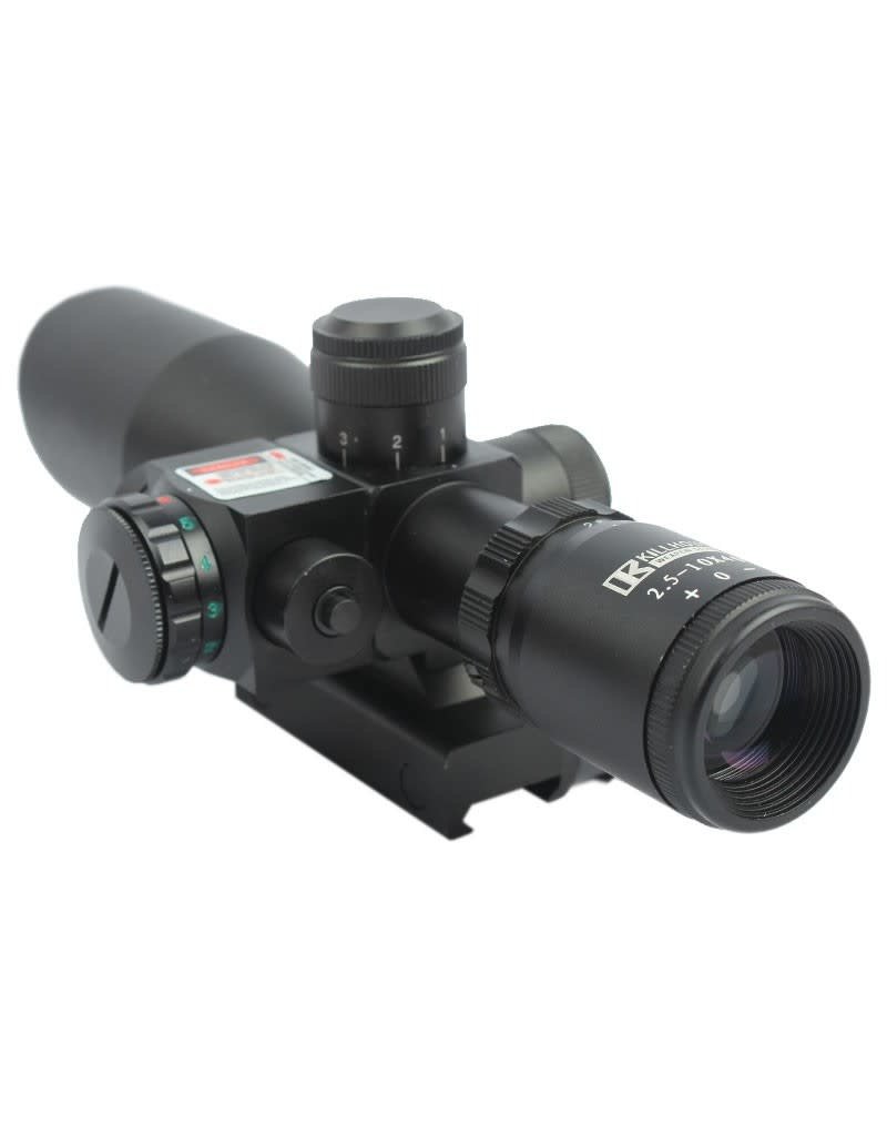 KILLHOUSE Scope 2.5 10X40 avec Laser Killhouse Paintball Airsoft