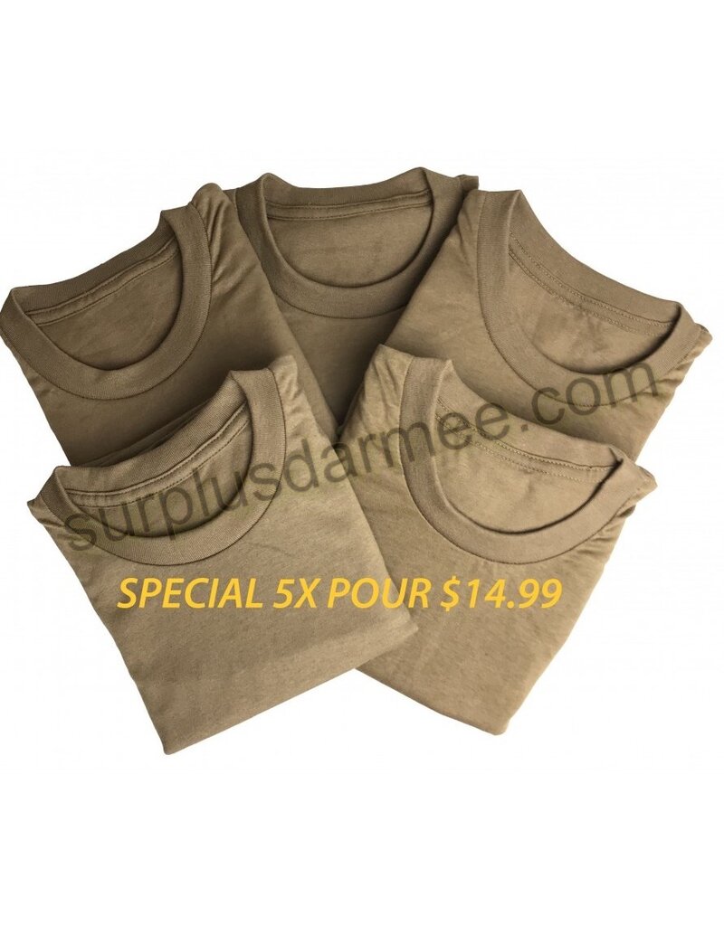 MILCOT MILITARY Special 5X Pour 14.99 T-Shirt Militaire Coyote