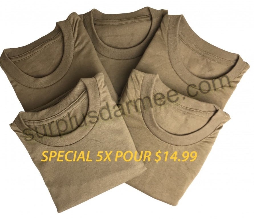 T-shirt Militaire Skillcraft Coyote Vert Taille M - Neuf Avec étiquettes - Made In USA