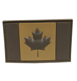MILCOT MILITARY Patch Canada 3D Écussons Rubber Velcro Coyote Tan