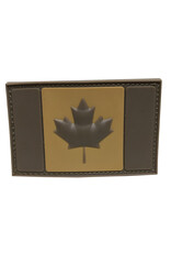 MILCOT MILITARY Canadian Patch morale Rubber Velcro Coyote Tan