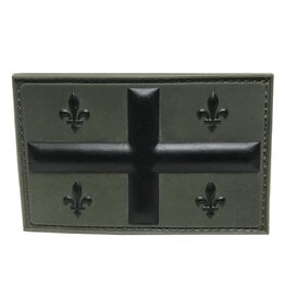 MILCOT MILITARY Patch Quebec Rubber Velcro Olive Black