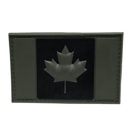 MILCOT MILITARY Morale Patch Canada 3D Rubber Velcro Olive Black