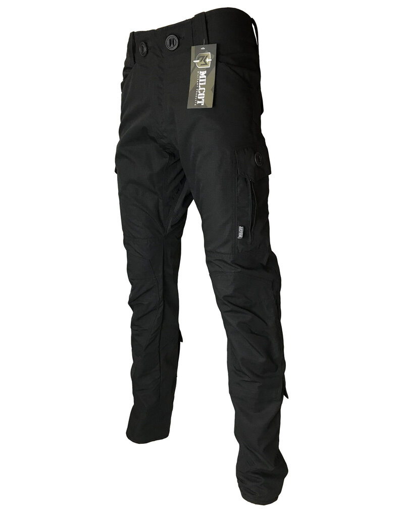 Rip-Stop Tactical Commando Pants Black MILCOT - Army Supply Store