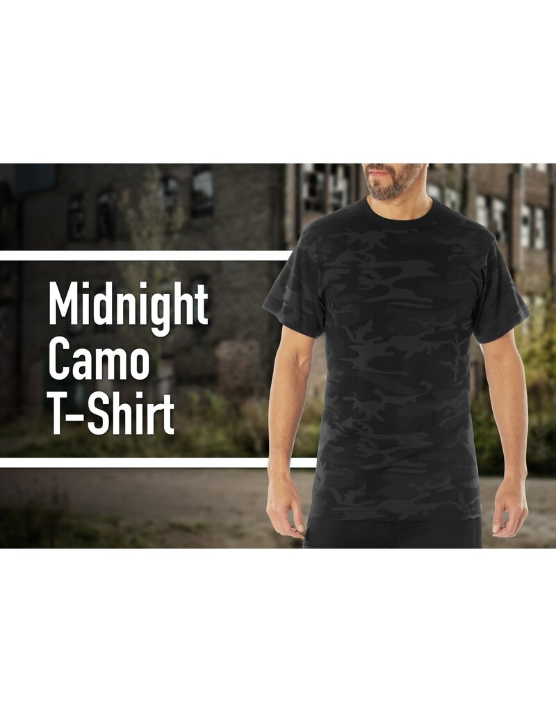 ROTHCO Rothco Midnight Black Camo Night T-Shirt
