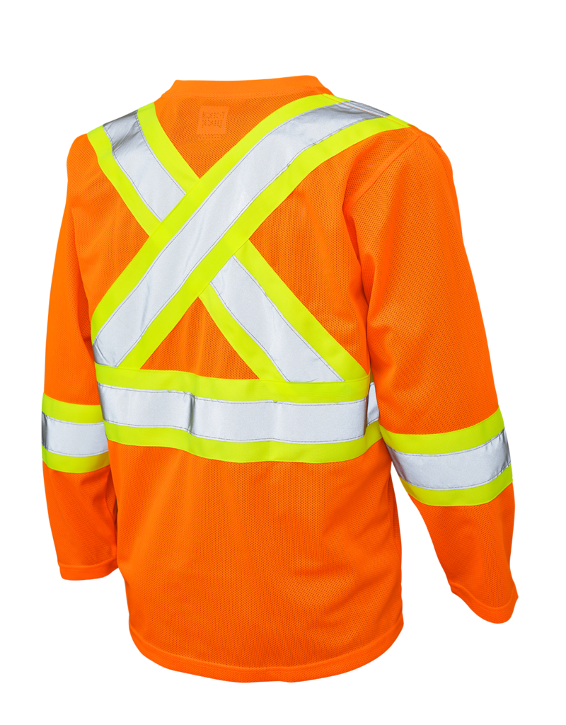 TOUGH-DUCK Tough Duck Long Sleeve High Visibility Mesh Sweater