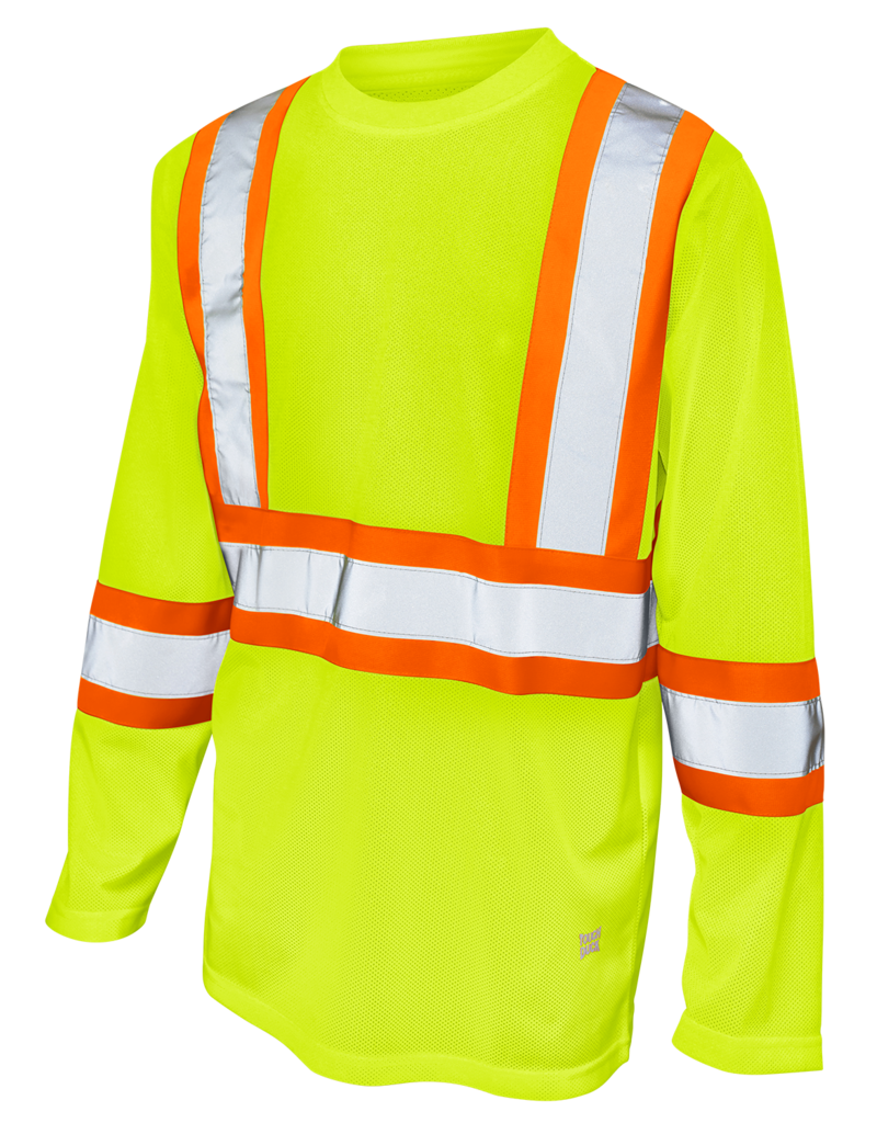 TOUGH-DUCK Chandail Mesh Haute visibilité Manche Longue Tough Duck