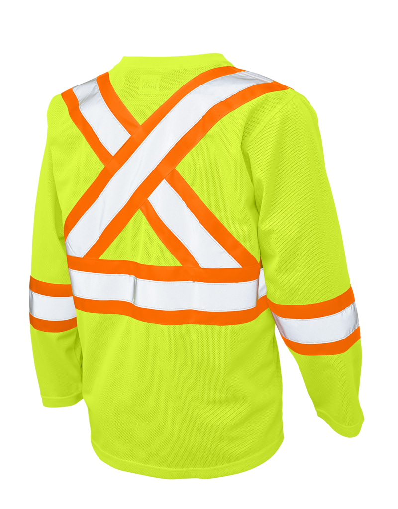 TOUGH-DUCK Chandail Mesh Haute visibilité Manche Longue Tough Duck