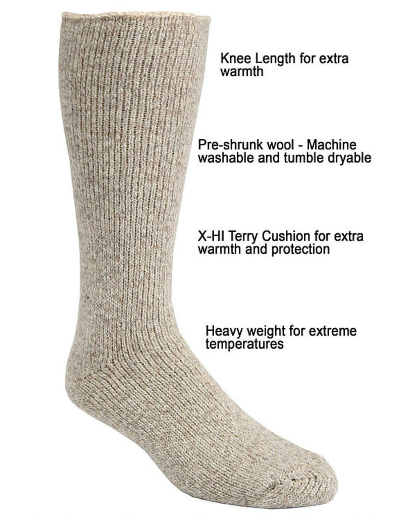JB FIELD Icelandic woolen stockings -50* 24 -Large 8-12 J.B Field's