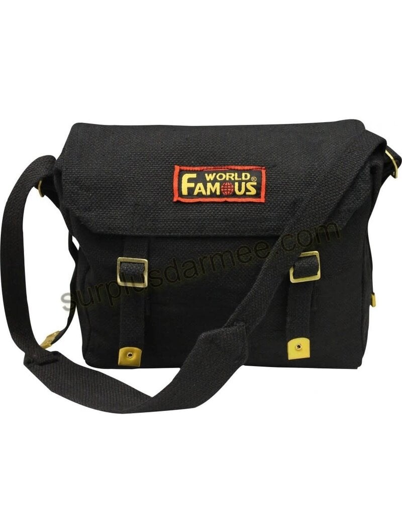 WORLD FAMOUS 100% Cotton Canvas World Famous Shoulder Bag