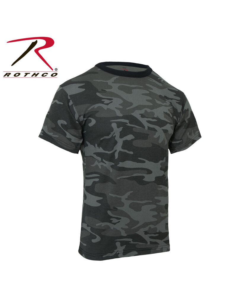 ROTHCO T-Shirt Rothco Camouflage Noir 60% cotton / 40% polyester