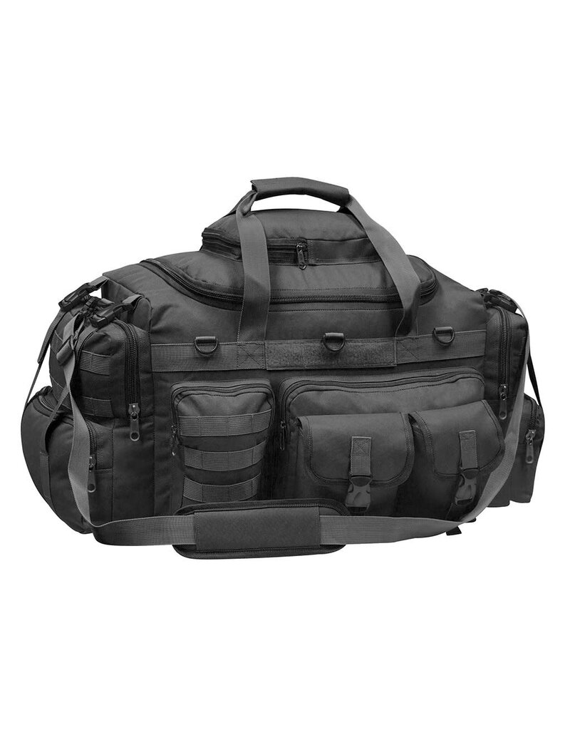 MIL SPEX Duffle Bag Milspex Multi Pocket Shoulder Strap Black