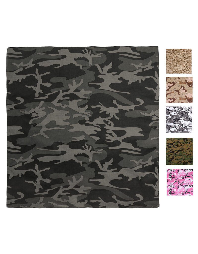 ROTHCO Rothco Foulard Tête Bandana Carré 27X27 Camouflage