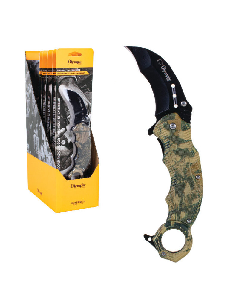 OLYMPIA Raptor Camo Olympia Folding Knife