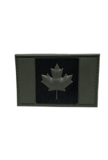 MILCOT MILITARY Morale Patch Canada Rubber Velcro Olive Black