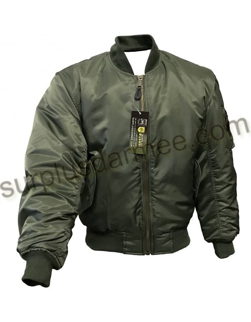 SGS Aviation Bomber Jacket MA-1 Olive Sage SGS