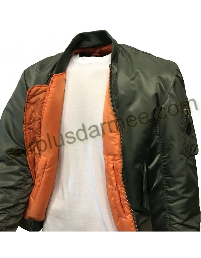 SGS Aviation Bomber Jacket MA-1 Olive Sage SGS