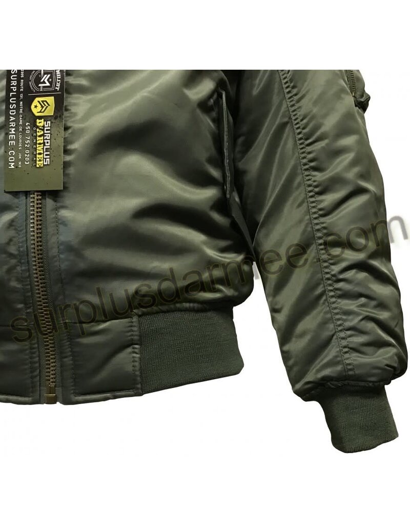 SGS Aviation Bomber Jacket MA-1 Olive Sage SGS
