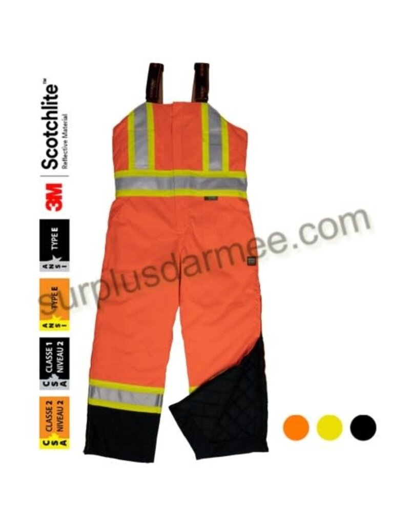 TOUGH-DUCK Salopette Travail Isolée Réflectif 3M Haute Visibilité Tough Duck