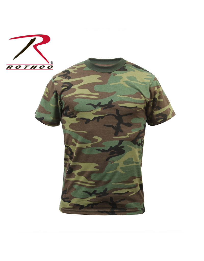 ROTHCO Chandail T-Shirt Rothco  Woodland Camo