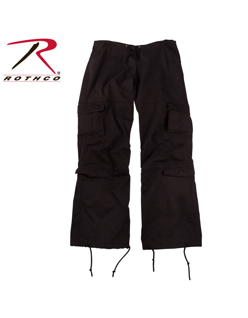 ROTHCO Rothco Women's Vintage Paratrooper Fatigue Pants Black