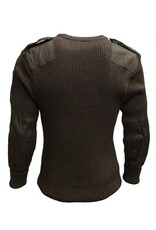 MILCOT MILITARY Chandail De Laine100% Style Militaire Kaki
