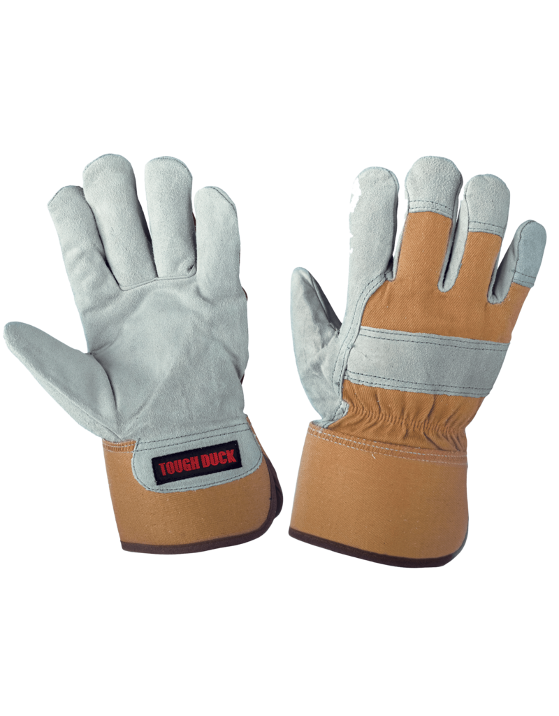 TOUGH-DUCK Glove Winter Work Leather Insulated Plush Tough Duck