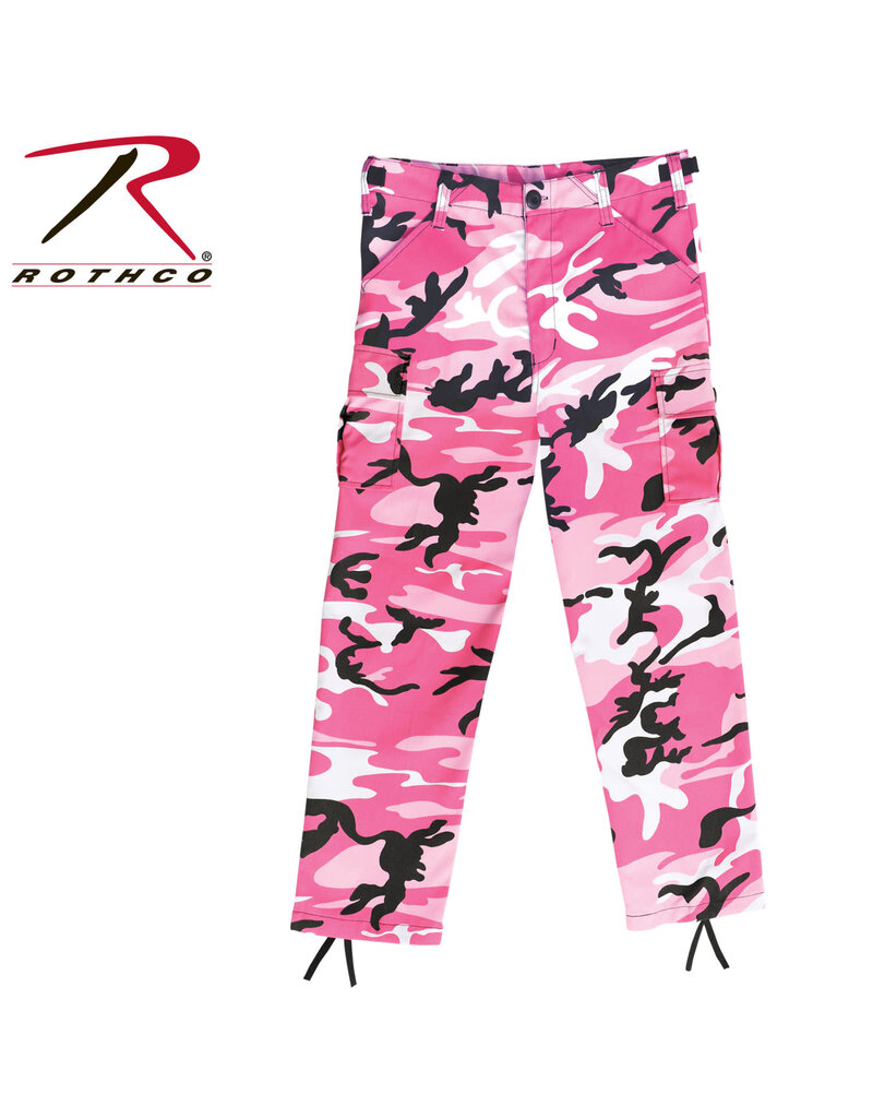 ROTHCO Pantalon Enfant Style Militaire Camouflage Rose