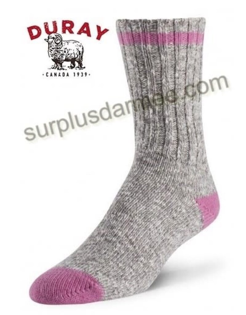 DURAY Bas de Laine 20% Coton 40% Bleu Rose DURAY