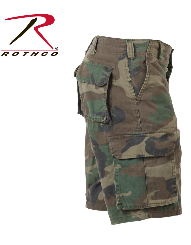 ROTHCO Bermuda Cargo Vintage Camo Woodland Rothco
