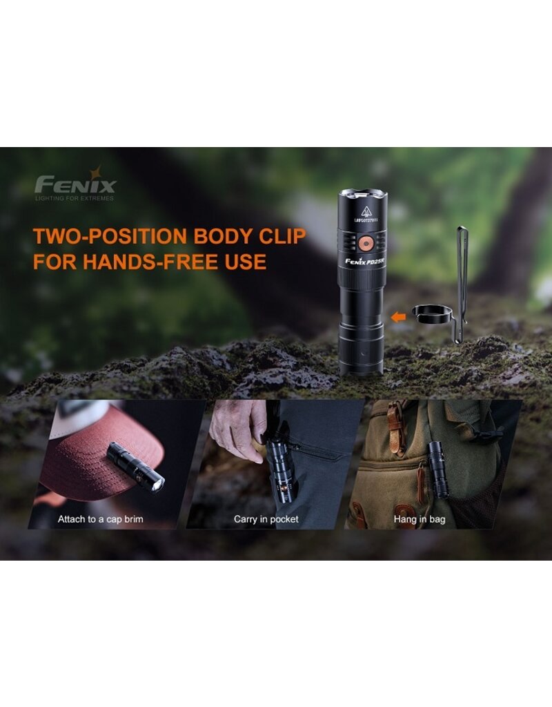 FENIX Lampe de Poche Tactique 800 Lumens PD25-R Fenix