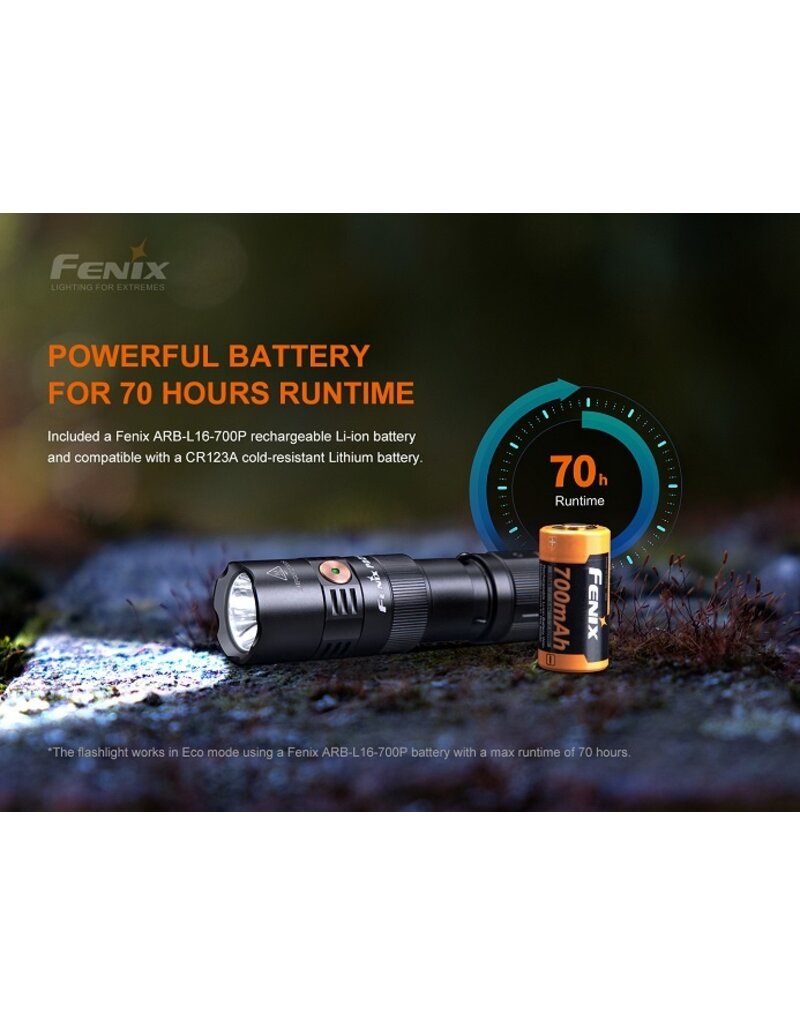 FENIX Flashlight Tactical 550 Lumens PD25 Fenix