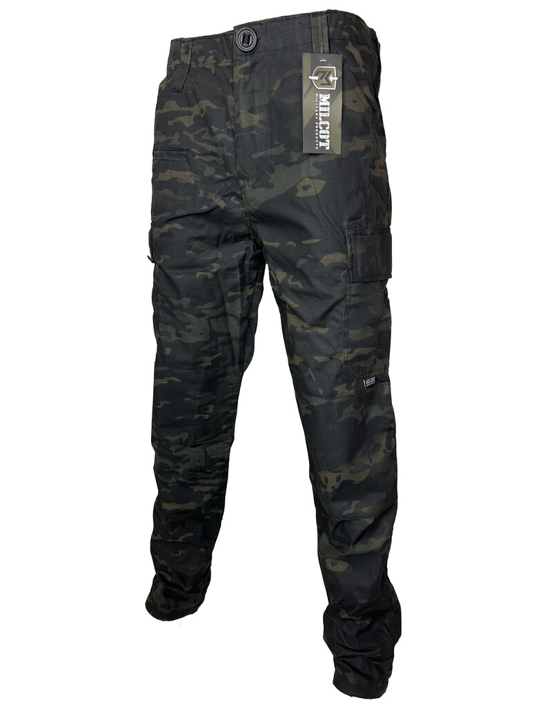 MILCOT MILITARY PANTALON CAMO NOIR TACTICAL  MILCOT