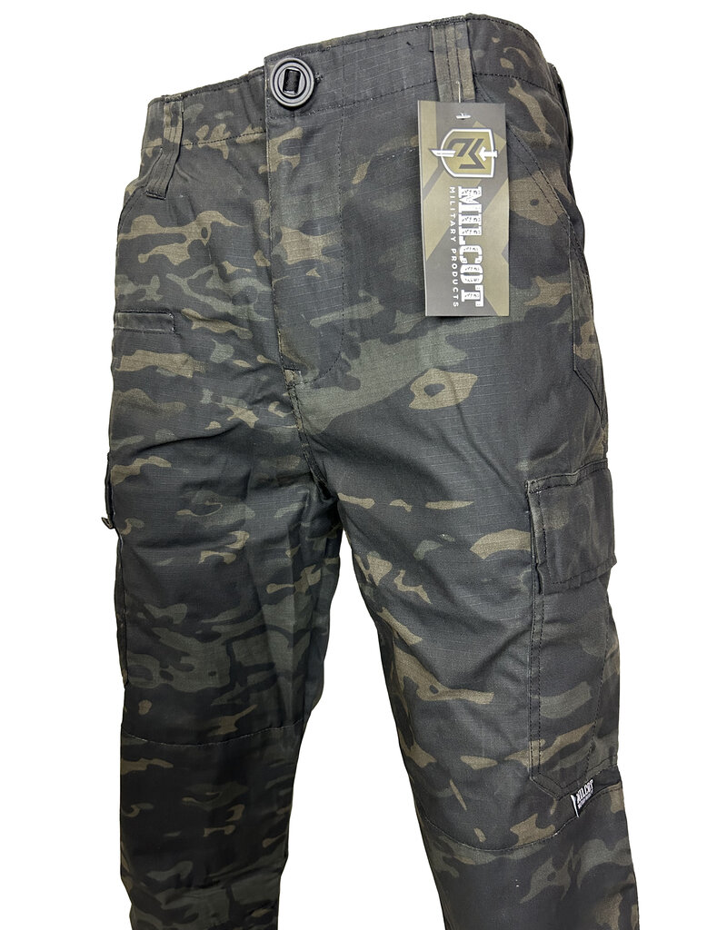 MILCOT MILITARY PANTALON CAMO NOIR TACTICAL  MILCOT