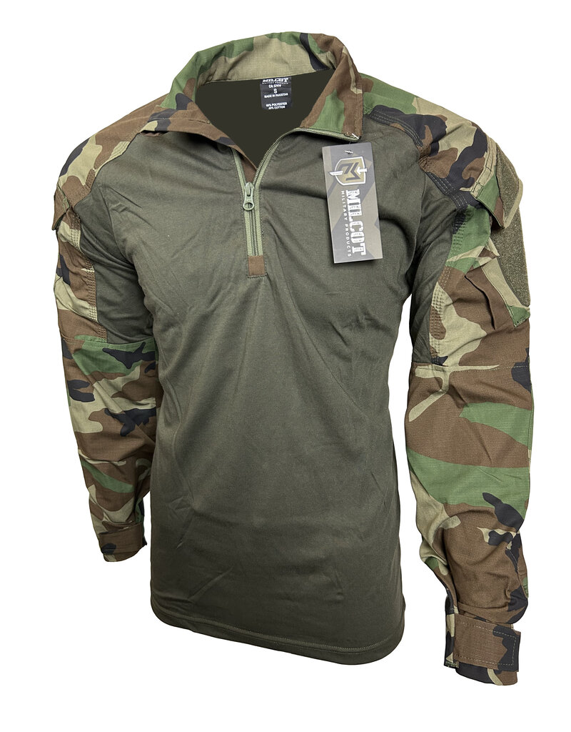 MILCOT MILITARY Chandail Tactical Camo Woodland Milcot Military