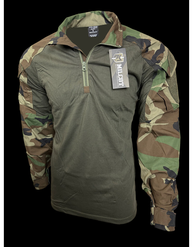 MILCOT MILITARY Chandail Tactical Camo Woodland Milcot Military